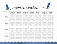 Image result for Daily Water Intake Log