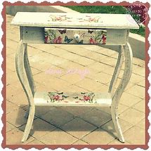 Image result for Black and White Decoupage Furniture