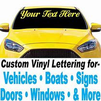 Image result for Custom Vehicle Vinyl Lettering - Custom Design Vehicle Vinyl Letters