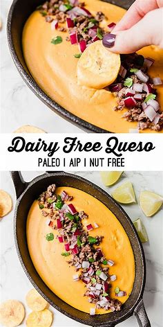 Dairy Free Queso (Paleo, AIP, Nut Free) - Unbound Wellness | Recipe | Dairy free queso, Paleo snacks, Dairy free diet