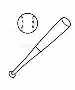 Image result for Red Baseball Bat Outline