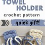 Image result for Crochet Magnetic Towel Holder
