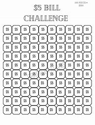Image result for 5 Dollar Money Challenge