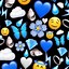 Image result for Happy Blue Emoji
