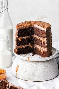 Image result for Pouring Caramel in Cake Photos