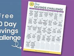 Image result for 30-Day Savings Challenge
