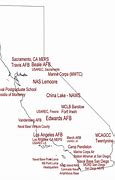 Image result for Map of Military Bases in California