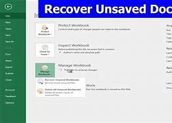 Image result for How to Recover Unsaved Network in Excel Document