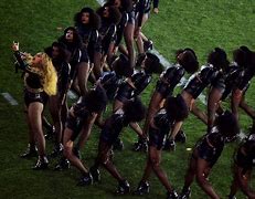 Image result for Beyoncé Super Bowl Black Oanthers