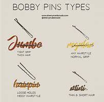 Image result for Bobby Pin Types