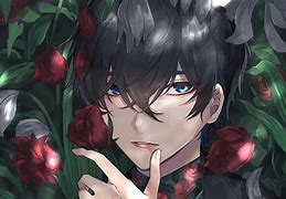 Image result for Red Rose Anime Boy PFP GI