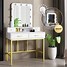 Image result for Mirrored Desk Vanity Table