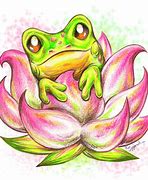 Image result for Cute Pink Frog Drawing