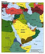 Image result for Middle East Map and Capitals