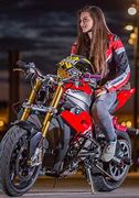 Image result for Female Trick Motorcycle Rider