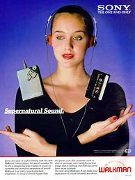 Image result for The Sony Walkman Ad