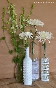 Image result for Wine Bottle Vase DIY