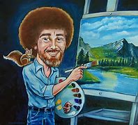 Image result for Bubbles as Bob Ross
