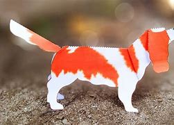 Image result for Dog with Colored Paper