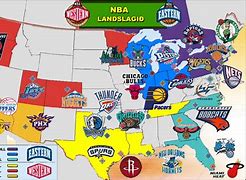 Image result for Show Me a Map of the NBA Teams