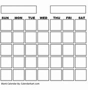Image result for Simple Blank Printable Calendar