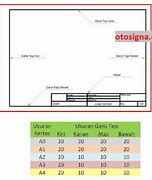 Image result for Ukuran Garis Tepi A3 Gambar Teknik