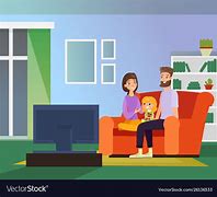 Image result for Family Watching TV Together Clip Art
