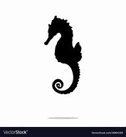 Image result for Silhouette of Tiny Seahorse