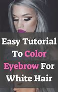 Image result for Eyebrow Color for White Hair
