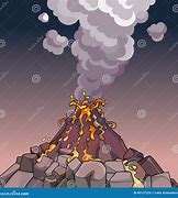 Image result for Active Volcano Cartoon
