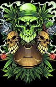 Image result for Skull Trippy Weed Drawings