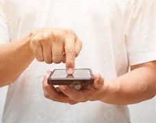 Image result for Hand Pressing Phone