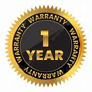 Image result for 1 Year Warranty PNG Black