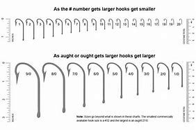 Image result for Fishing Hook Size Comparison Chart