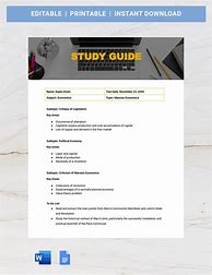 Image result for Study Guide Booklet Template