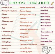 Image result for Business Letter Ending Phrases