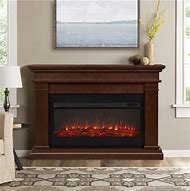 Image result for Wood Grain Electric Fireplace