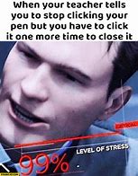 Image result for 99 Level of Stress Meme