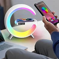 Image result for Wireless Charger for Desktop with Clock Light