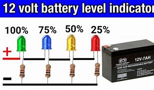 Image result for 12 Volt Battery Charge Level