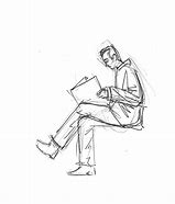 Image result for Line Drawings Seated Man