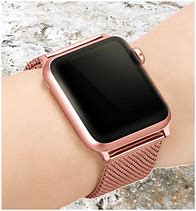 Image result for Watch with Black Case Rose Gold Band