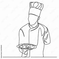 Image result for Chef Line Drawing