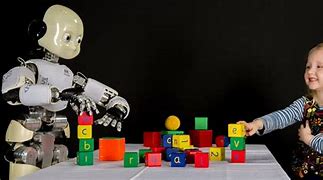 Image result for Kids Playing Robot