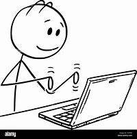 Image result for Cartoon Typing On Computer