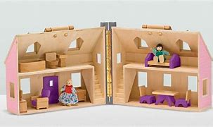 Image result for Wooden Dollhouse