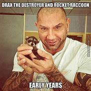 Image result for Guardians of the Galaxy Drax Memes