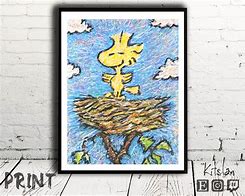 Image result for Snoopy and Woodstock Art Print