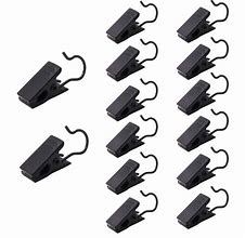 Image result for Heavy Duty Curtain Clips Matte Black