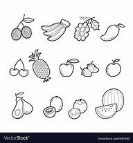 Image result for Outlines of Red Fruits